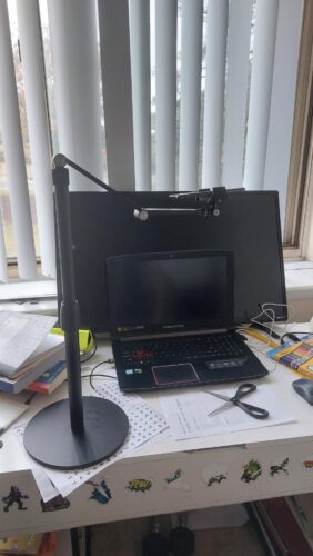 360° Adjustable Tablet & Phone Stand – Fits 3.5-11" Devices, iPhone, iPad, Samsung photo review