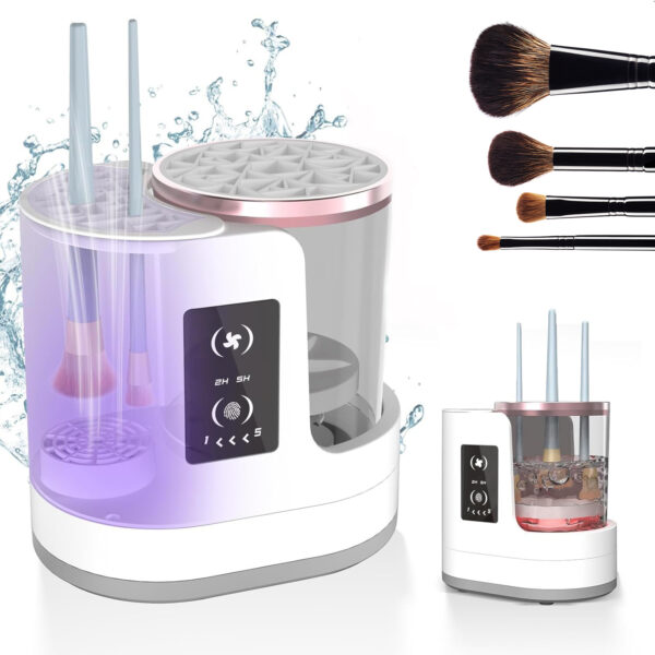 3-in-1 Makeup Brush Cleaner & Dryer – Deep Cleaning for All Brushes & Sponges