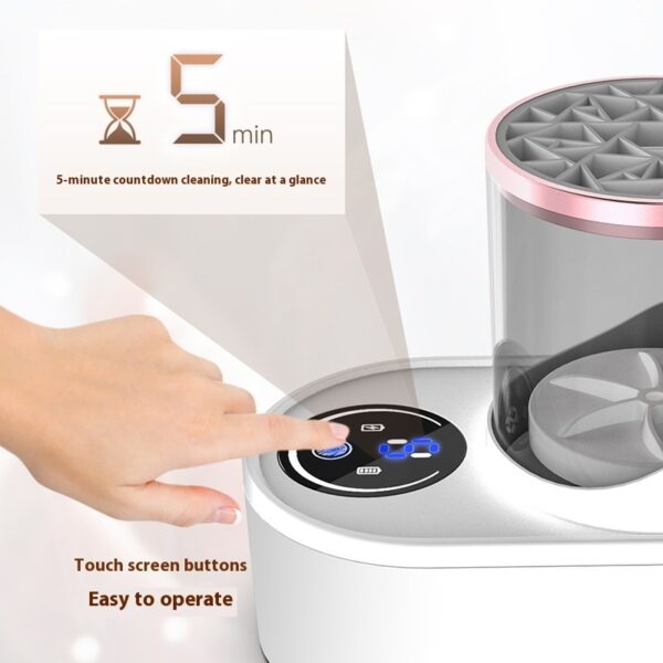 3-in-1 Makeup Brush Cleaner & Dryer – Deep Cleaning for All Brushes & Sponges - Image 4
