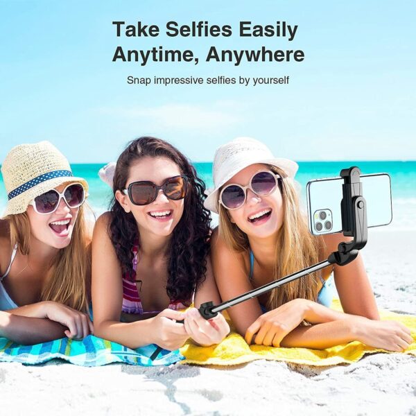 2-in-1 Selfie Stick Tripod with Wireless Remote – Lightweight, Foldable, and Compatible with All Smartphones - Image 2