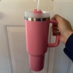 40oz Insulated Tumbler with Handle & Straw – Spill-Proof, Vacuum Stainless Steel for Hot/Cold Drinks photo review