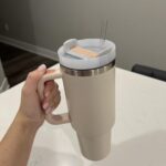 40oz Insulated Tumbler with Handle & Straw – Spill-Proof, Vacuum Stainless Steel for Hot/Cold Drinks photo review
