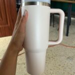 40oz Insulated Tumbler with Handle & Straw – Spill-Proof, Vacuum Stainless Steel for Hot/Cold Drinks photo review