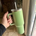 40oz Insulated Tumbler with Handle & Straw – Spill-Proof, Vacuum Stainless Steel for Hot/Cold Drinks photo review