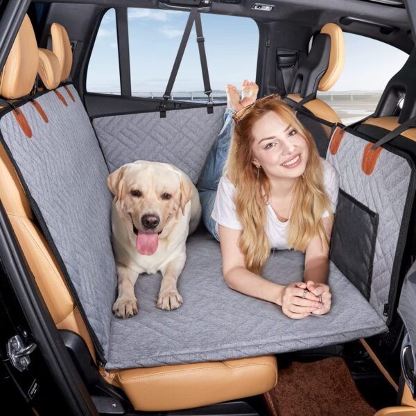 PawLounge Pro™ – Deluxe Back Seat Travel Bed for Dogs