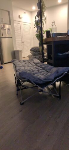 UltraComfort XL Camping Cot – Heavy-Duty Folding Bed with Padded Mattress & 600lb Capacity photo review