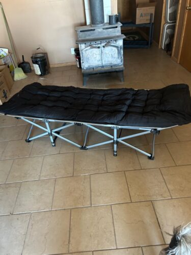 UltraComfort XL Camping Cot – Heavy-Duty Folding Bed with Padded Mattress & 600lb Capacity photo review