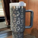40oz Insulated Tumbler with Handle & Straw – Spill-Proof, Vacuum Stainless Steel for Hot/Cold Drinks photo review