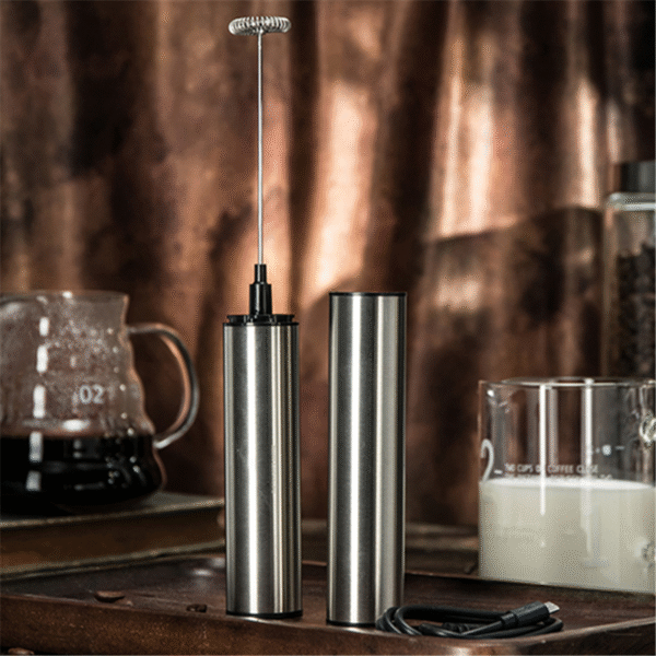Premium Handheld Milk Frother – Barista-Grade Foam in Seconds | Stainless Steel, Battery Operated - Image 4