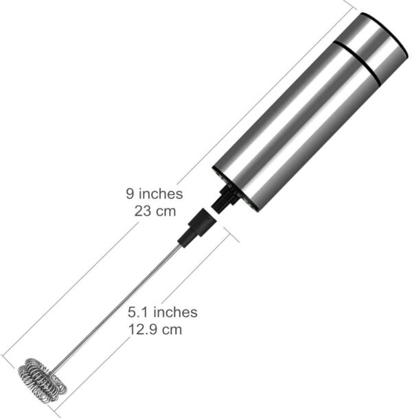 Premium Handheld Milk Frother – Barista-Grade Foam in Seconds | Stainless Steel, Battery Operated