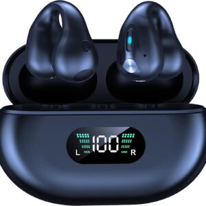 Bone Conduction Ear Clip Headphones – Bluetooth 5.3 TWS | Open-Ear HiFi Audio | Touch Control