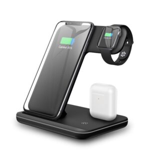 3-in-1 Wireless Charging Dock – Fast Charge for iPhone, Apple Watch & AirPods